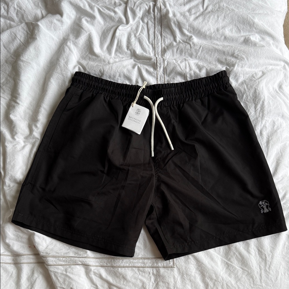 Brunello Cucinelli Black Athletic Men's Shorts
